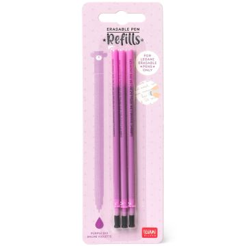 Legami 3 Refills for Erasable Gel Pens Purple