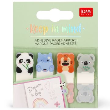 Legami Self-Adhesive PAGEMARKERS Cute Animals