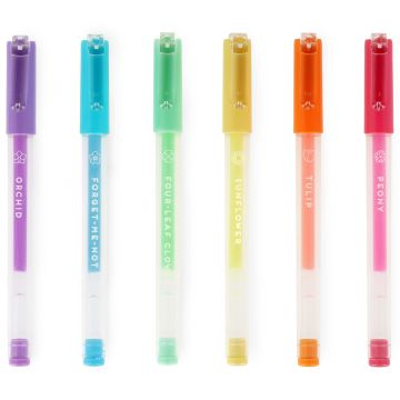 Legami Mini GEL PENS Set "Spring is in the Air" Pastel (6 Pcs)