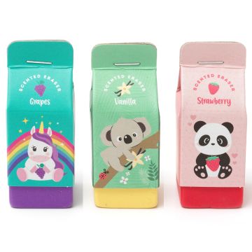 Legami 3 Scented ERASERS Unicorn, Panda & Koala