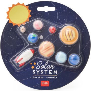 Legami ERASER Set Solar System (9 Pcs)