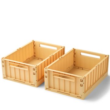 LIEWOOD 2 Weston STORAGE BOXES Lemon Yellow M