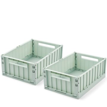 LIEWOOD 2 Weston STORAGE BOXES Light Peppermint M