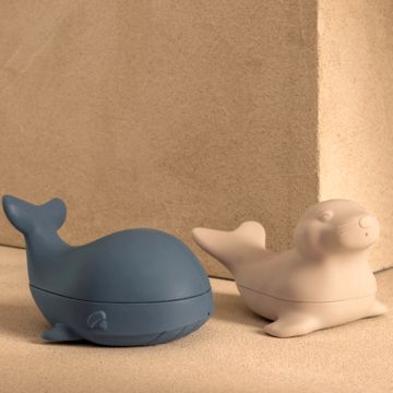 LIEWOOD Badetiere Set DUNCAN Arctic Whale Blue / Sandy