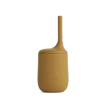 LIEWOOD Silikon Trinklernbecher ELLIS Bär golden caramel
