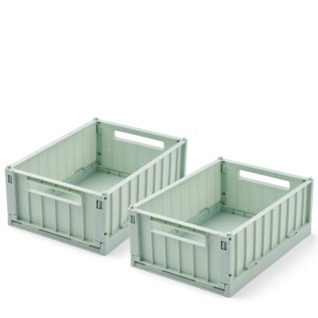 LIEWOOD 2 Small STORAGE BOXES Weston light peppermint