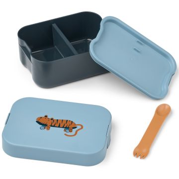 LIEWOOD LUNCHBOX Kamil "Tiger" beach blue