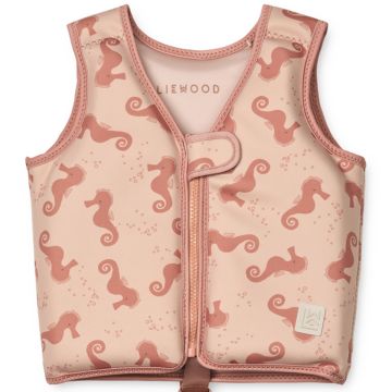 LIEWOOD Schwimmweste DOVE Seahorse Apple Blossom 2-3J (15-19 kg)
