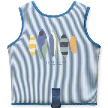 LIEWOOD SCHWIMMWESTE Dove Seersucker "Streifen" Riverside 2-3J (15-19 kg)