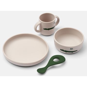 LIEWOOD Silikon Geschirr-Set VIVI Carlos sandy