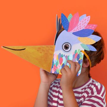 Londji MASK & STICKER SET Be Wild! Bird (4 years+)