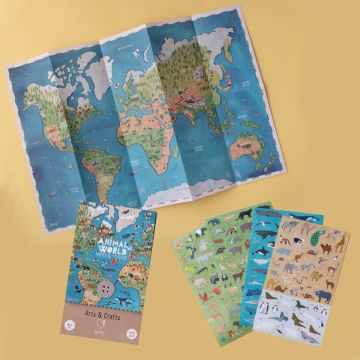 Londji STICKER & POSTER SET Welt der Tiere