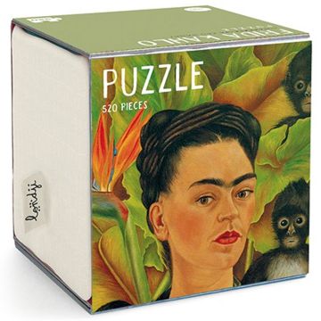 Londji Cube PUZZLE Frida Kahlo "Selbstporträt mit Affe" (520 Teile)