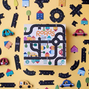 Londji SPIEL "Auto & Straße" Familienspiel (4 Jahre+)