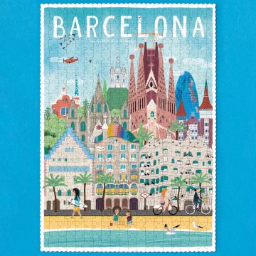 Londji Cube PUZZLE Barcelona "Gaudí" 500 Pieces)