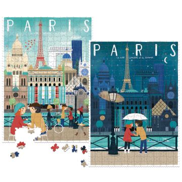 Londji WENDEPUZZLE Paris Tag & Nacht "Ville Lumiere" (350 Teile)