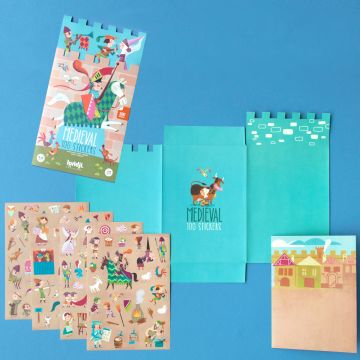 Londji 100 STICKERS Activity Set "Medieval" (3 yrs+)