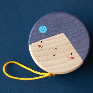 Londji JOJO aus Holz "Mademoiselle Boutons" Lila