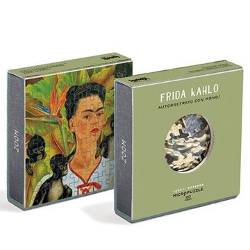 Londji Zoom MIKROPUZZLE Frida Kahlo "Selbstporträt mit Affe" (150 Teile)