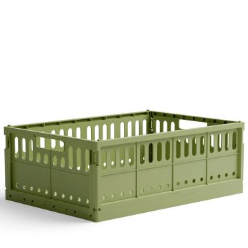 Made Crate Foldable Storage Box MAXI Green Bean