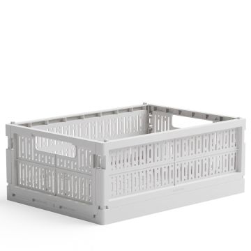 Made Crate Foldable Storage Box MIDI Misty Grey
