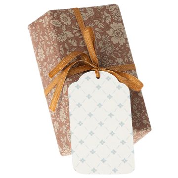 Maileg 15 Gift Tags FLOWERS light blue