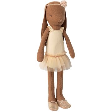 Maileg Brown Bunny with Cream BALLET Tutu (Size 2)