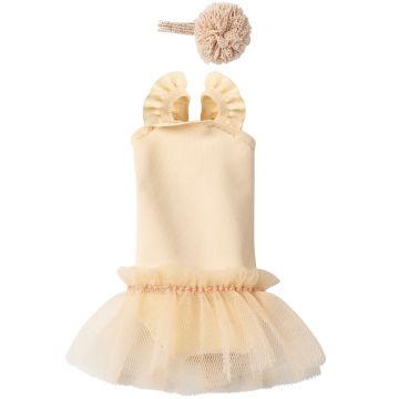 Maileg Puppenkleidung BALLETT Trikot & Tutu Creme (Größe 1)