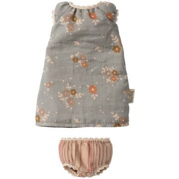 Maileg Puppenkleidung  KLEID & UNTERWÄSCHE blau (Größe 1)