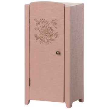 Maileg KLEIDERSCHRANK für Miniatur Puppenhaus light rose