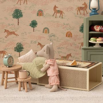 Maileg MOUSE Little Sister in Matchbox Red Checks