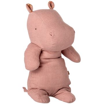 Maileg Safari Friends NILPFERD Hippo Rosa M (30 cm)