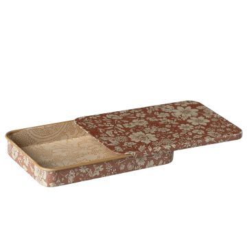 Maileg Metal Box with Sliding Lid BLOSSOM heather