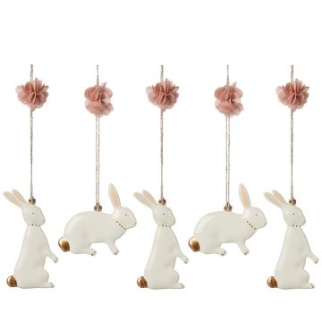 Maileg 5 ANHÄNGER aus Metall HASE