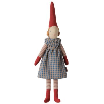 Maileg PIXY PUPPE Mädchen mit Kleid Blau (Größe 1)