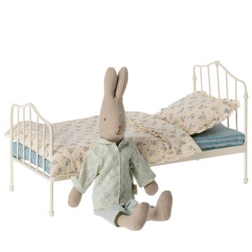 Maileg VINTAGE BED for Miniatur Dolls House Blue