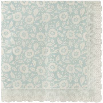 Maileg 20 Servietten BLUMEN Mint
