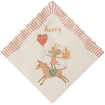 Maileg 20 Servietten HAPPY BIRTHDAY Einhorn