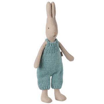 Maileg HASE mit Gestricktem OVERALL Klassisch (Größe 1)