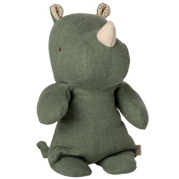 Maileg PLUSH TOY Safari Friends RHINO Small Sage (22cm)