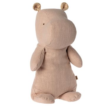 Maileg PLUSH TOY Safari Friends HIPPO Medium Light Pink (34 cm)