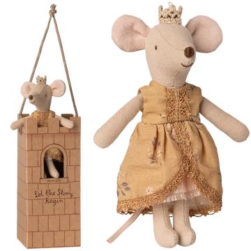 Maileg MOUSE Large Sister PRINCESS in Tower