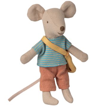 Maileg MOUSE Little Brother with Cheese Bag