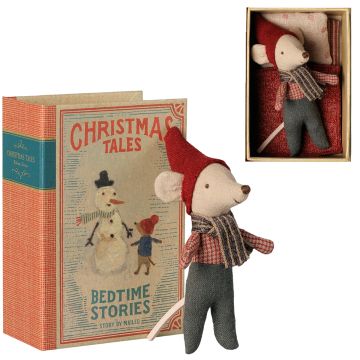 Maileg Baby WEIHNACHTSMAUS im Buch