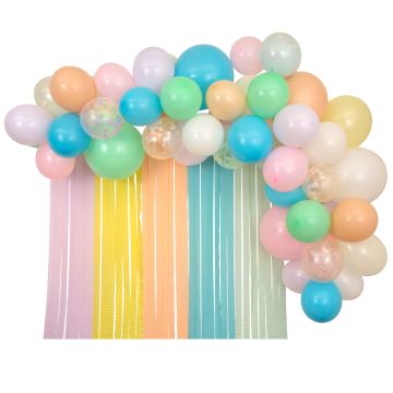 Meri Meri Girlande BALLONS & LUFTSCHLANGEN pastell