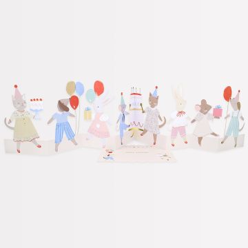 Meri Meri 3D Grußkarte ANIMAL FRIENDS