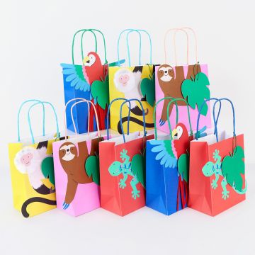 Meri Meri 8 PARTY BAGS Jungle Jamboree