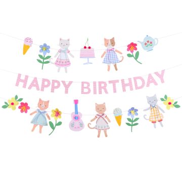 Meri Meri BIRTHDAY GARLAND Kitten Club
