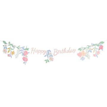 Meri Meri GEBURTSTAGS GIRLANDE Happy Birthday Floral