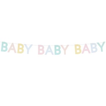 Meri Meri Girlande BABY Muschelrand Pastell
